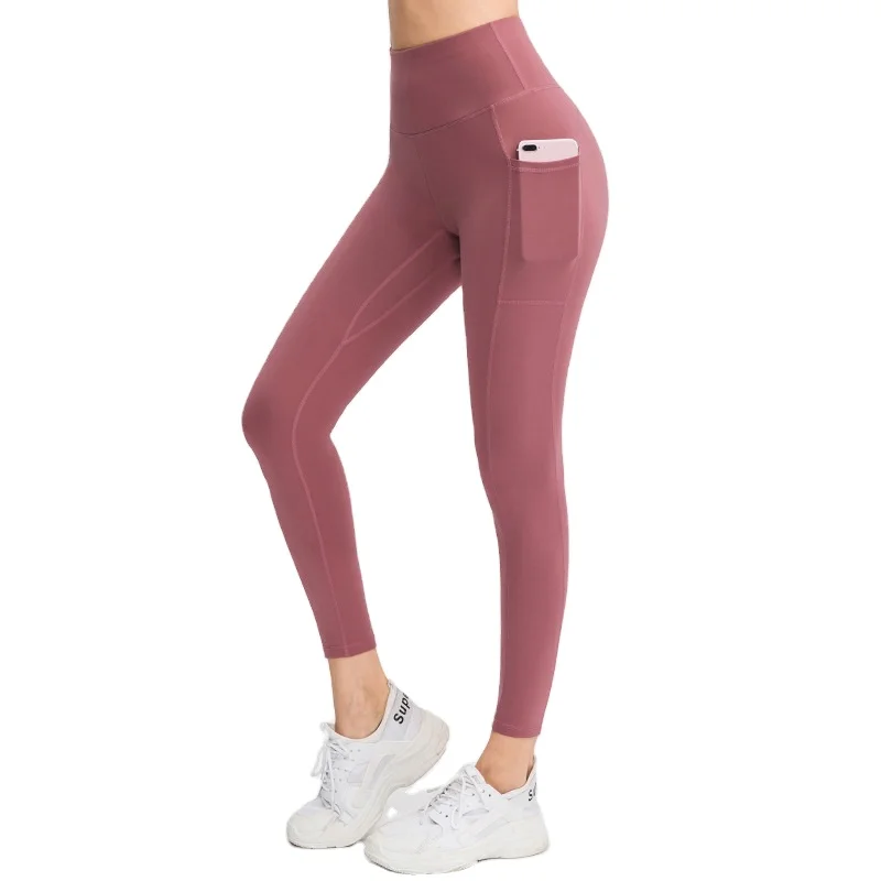 

Latest design yoga pants with pocket in high waist and hip lifting style womens summer sportswear 2021