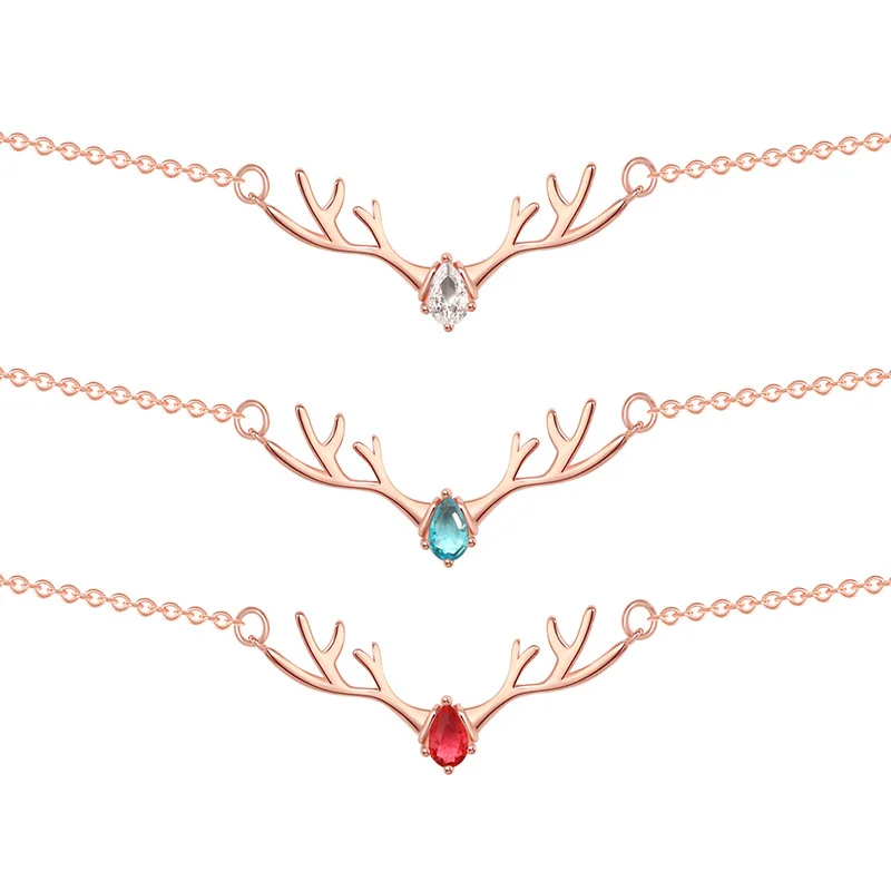 Forest Elk Necklace Antlers Ch