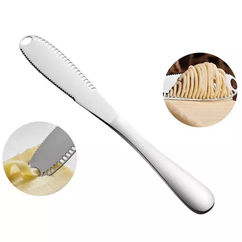 

Multi-function Stainless Steel Butter Cutter Cheese Jam Spreaders Cream Cutter Utensil Cutlery Dessert Toast Utensil Knife Tools