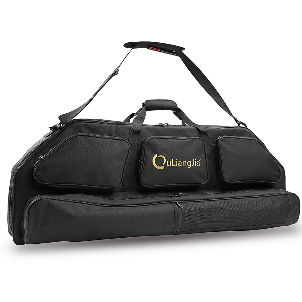 

Ouliangjia 600D Polyester Inner Plush Protector Black Bow Case Compound Bow Bag For Hunting