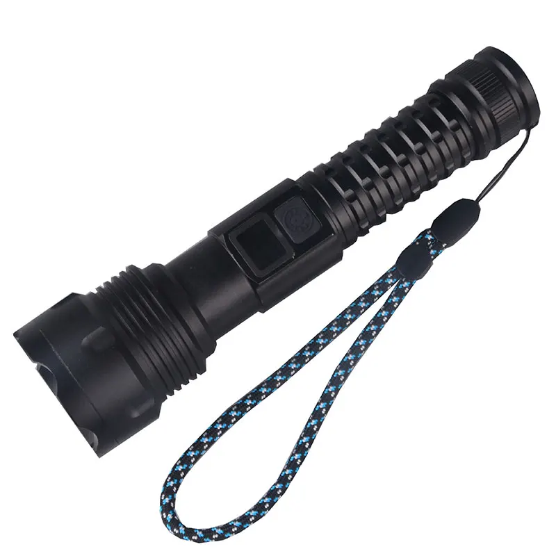 Tactical Rechargeable Flashlight Powered Torch LED Flashlight Powerful Long Distance