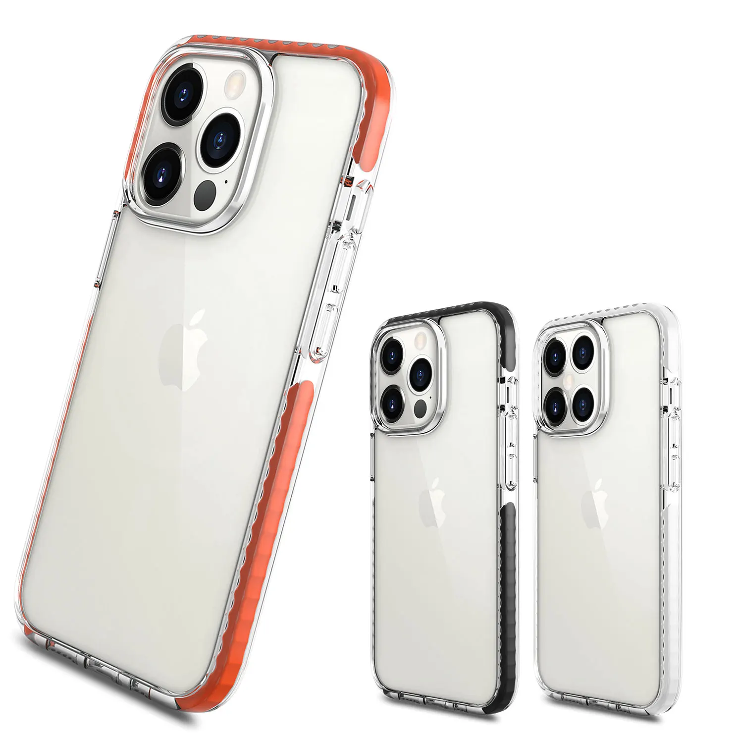 

OEM Customized Brand TPE PC TPU Clear Transparent Shockproof Protective Mobile Phone Case For iPhone 2021 12 13 Pro Max