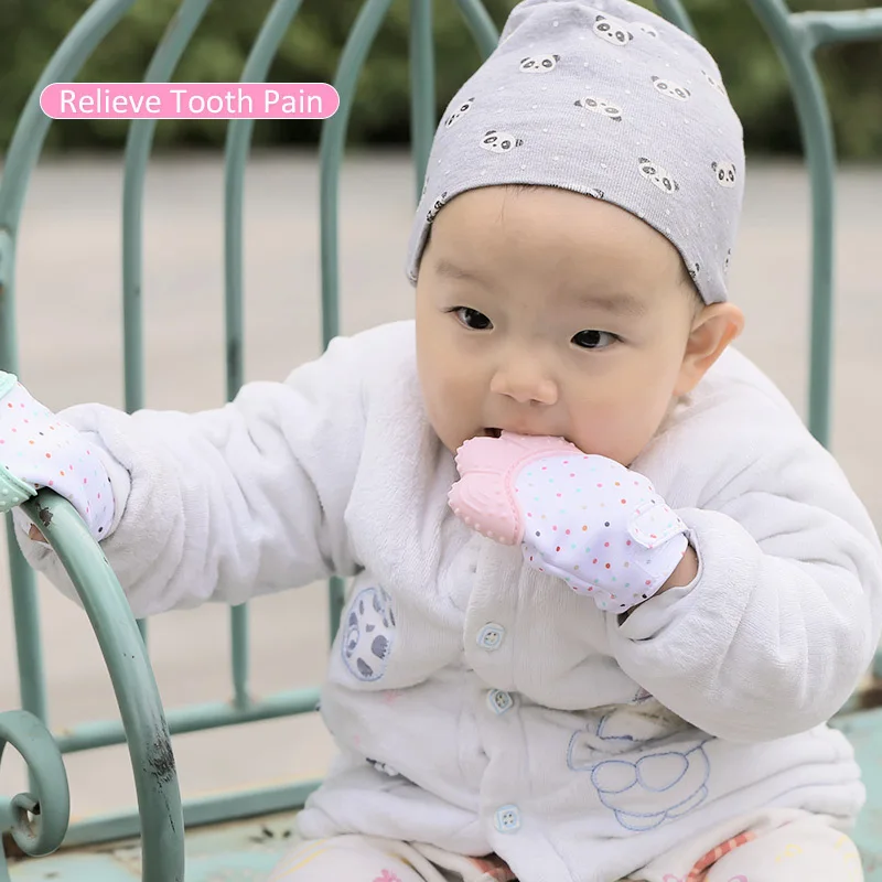 silicone teething mittens for baby