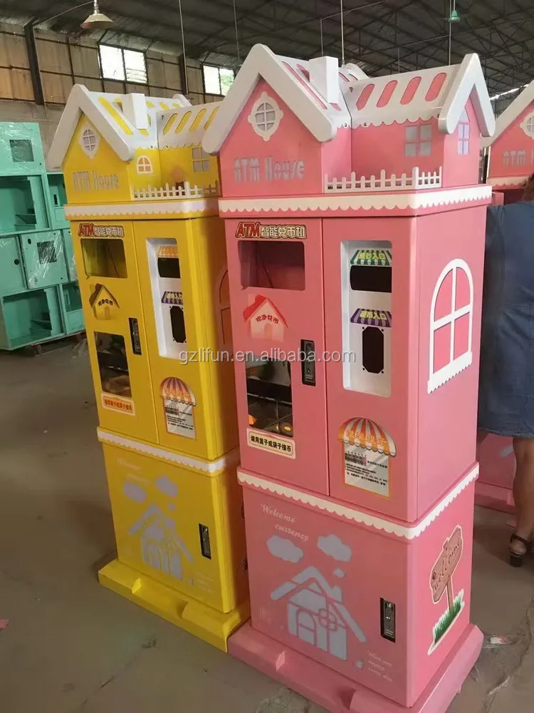 Factory Hot Sale Arcade Prize Vending Game Atm Coin Bank Token