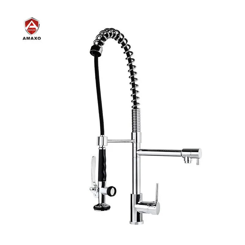 

Gourmet Faucet Filter Tap Water Purifier Flexible Spring Kitchen Sink Faucet With Single Hole