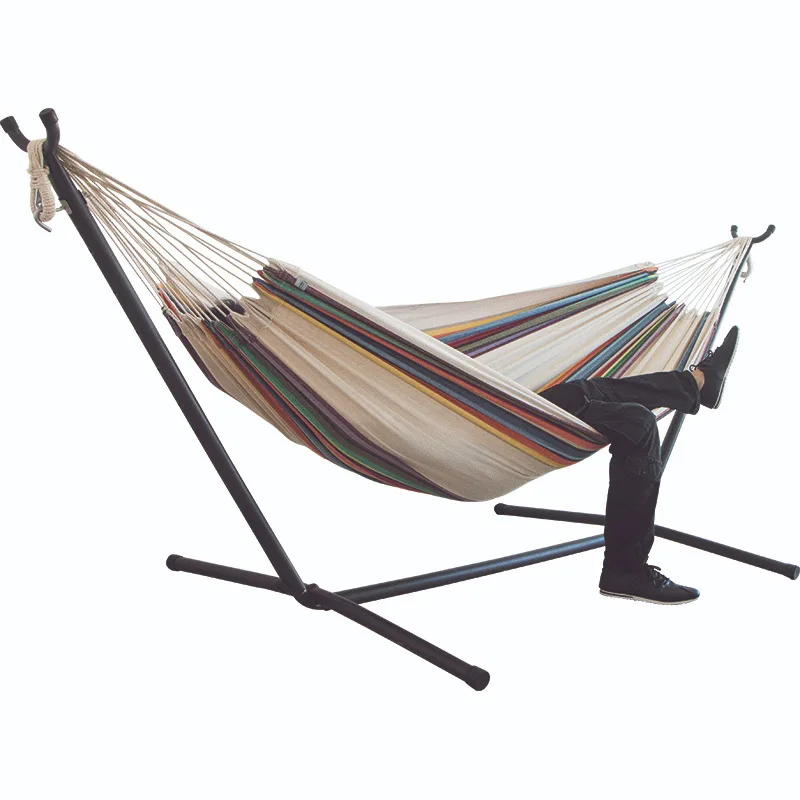 

Hammocks sale travel camping garden double hammocks indoor swings free standing folding outdoors products canvas hammock, Multiple colors