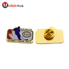 No minimum order sport bulk gold plating metal plate badge