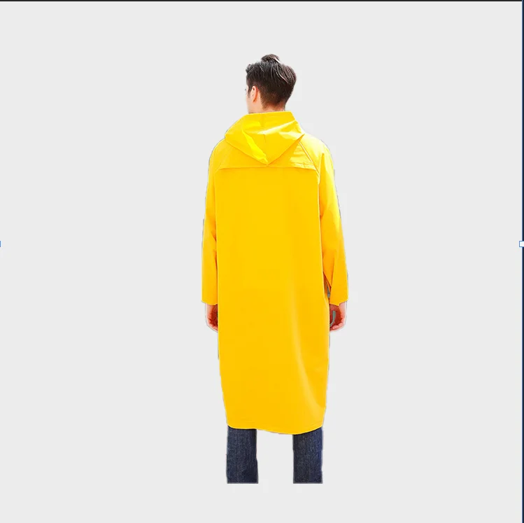 

2021 Hot Sale New Reusable Security Custom Rain Coat Workers Rainwear Waterproof Long Raincoat Polyester PVC Workwear Proof Oil, Customized colors