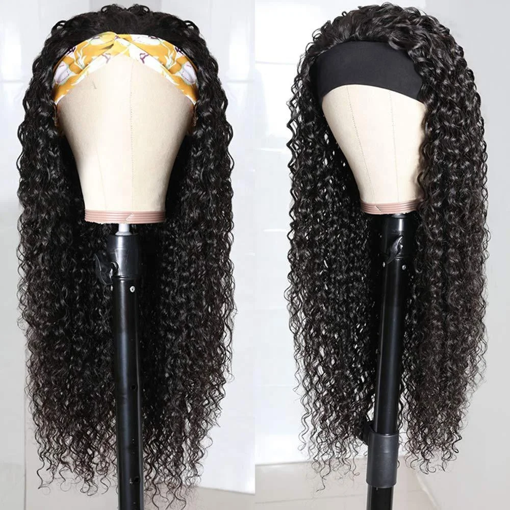 

Fluffy Taco Curly Synthetic Wigs With Hairband Euroamerican Women's Wigs Headgear, Pics