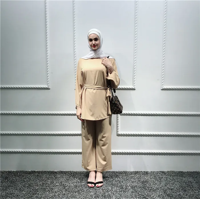 

Women daily wearing 2pcs set women suit, Beige, pink,black