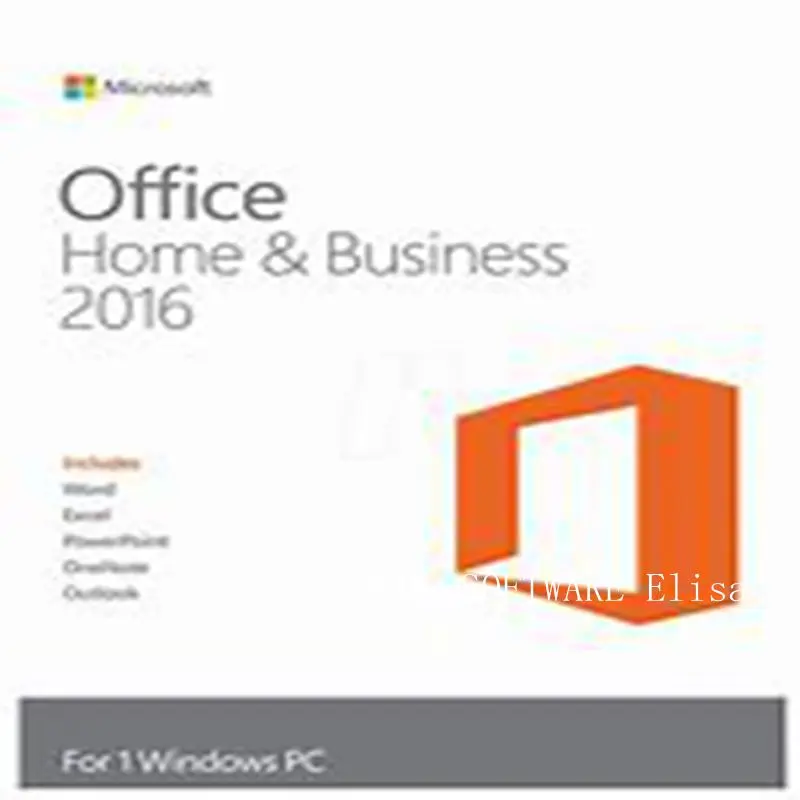 

Free Shipping Office 2016 Home and Business Key MS Office 2016 HB key code Telephone activation Computer Software