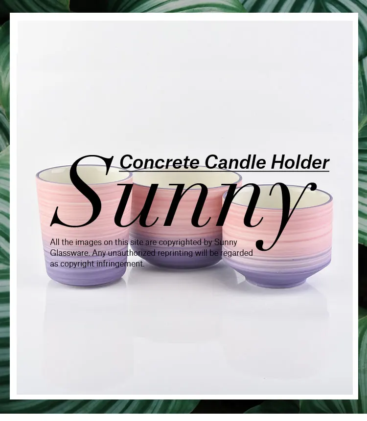 color ceramic candle jars