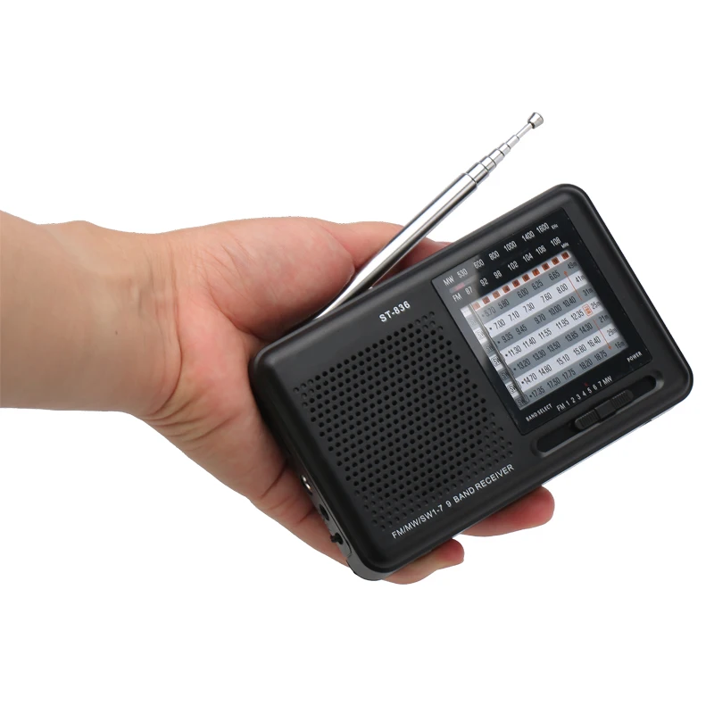 

Factory selling pocket portable mini shortwave am fm radio receiver, Black