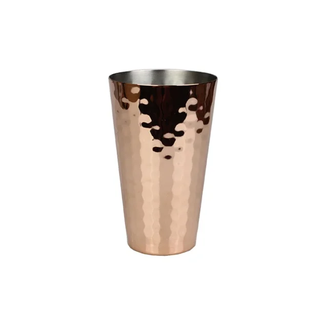 

350ml Copper Plated 304 Stainless Steel Polished Wide-mouth Double Wall Coffee Mug