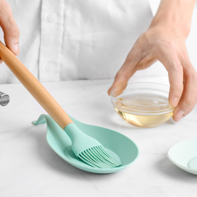 

Silicon Spoon Rest, Non-Slip Silicone Soup Ladle Mat ,Silicone Spoon Mat 07051