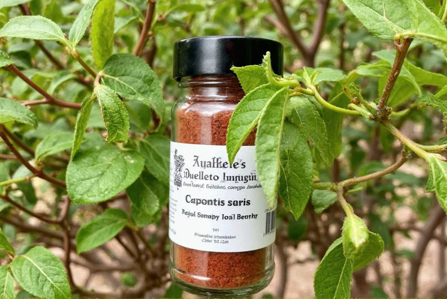 Organic Spice Jars on Shelf