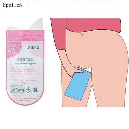

Epsilon 1Pcs Outdoor Disposable Urinal Toilet Bag Male Female Portable Emergency Pee