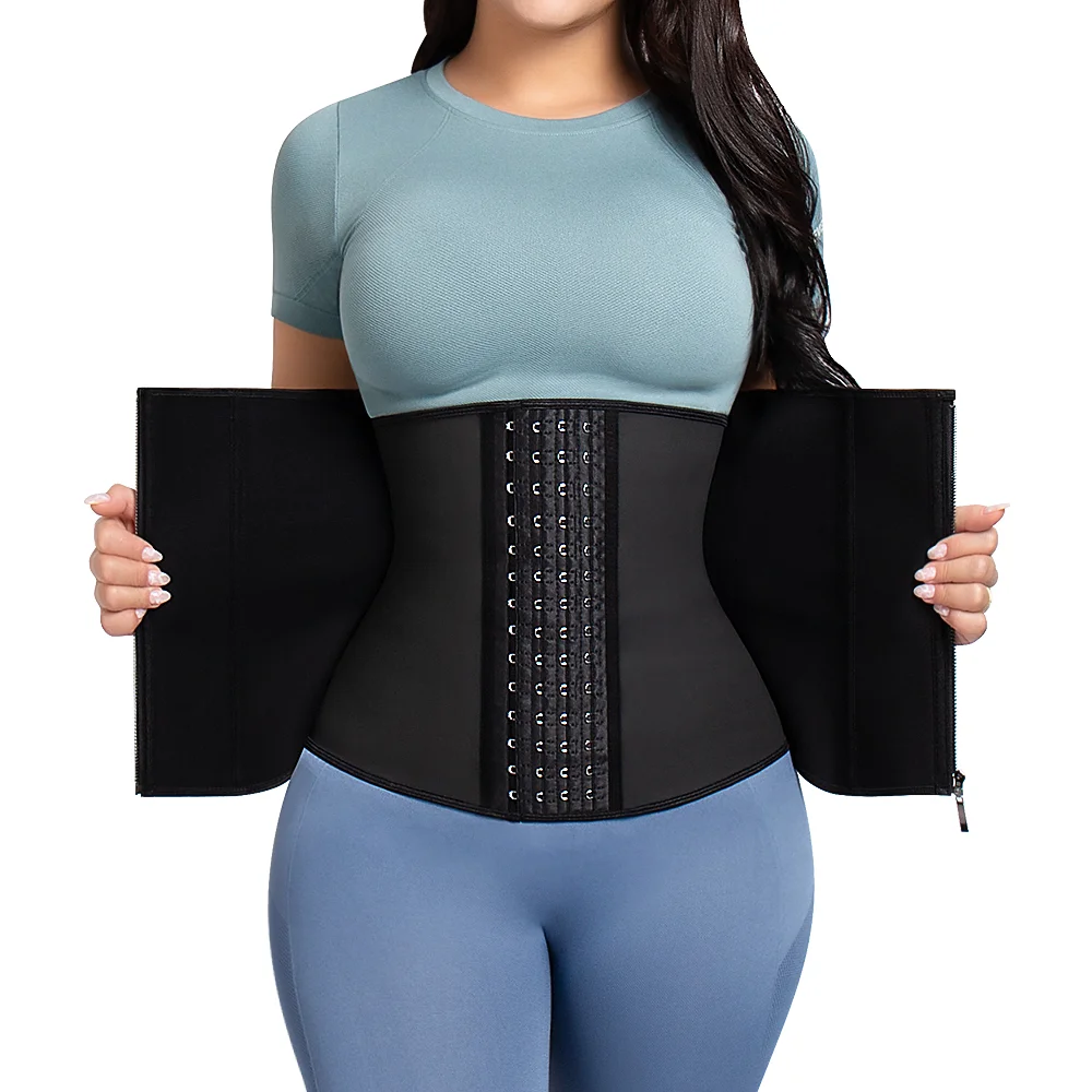 

Slimming Belts Zipper Women Corset Body Shaper for Lady Latex Plus Size Waist Trainer