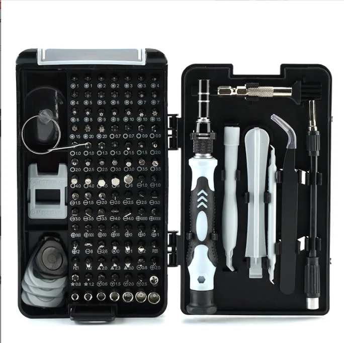 

SOLUDE 115-in-1 Screwdriver Set Watch Mobile Phone Disassembly Precision Repair Tool Chrome Vanadium Steel Combination Set