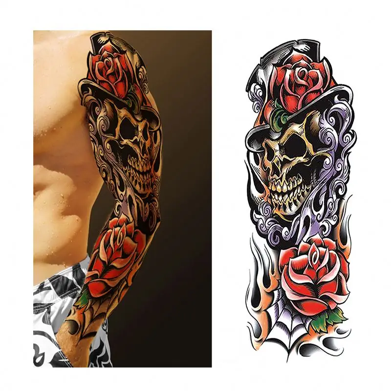 

Leg Sleeve Tattoos Girl Tattoo Been Arm Support Red Sleeves Eco Apoya Brazo Tatuajes Del Nylon Blank Mehndi Hand Fake For