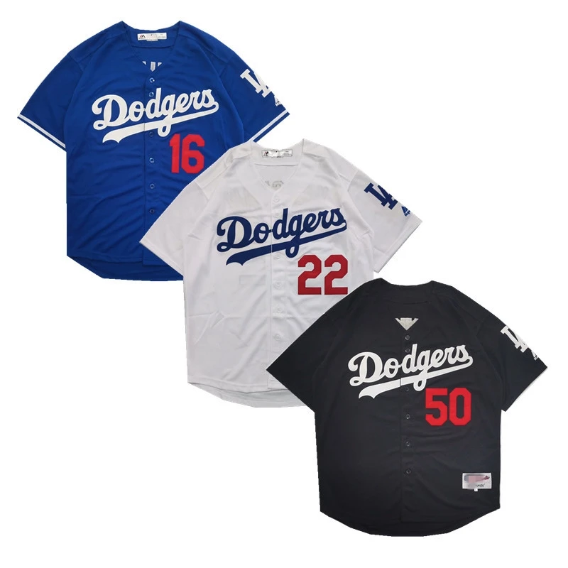 

CUSTOM HIGH QUALITY DODGER JERSEY BETTS 50 BUEHLER 21 SEAGER 5 KOBE 24 BASEBALL JERSEY