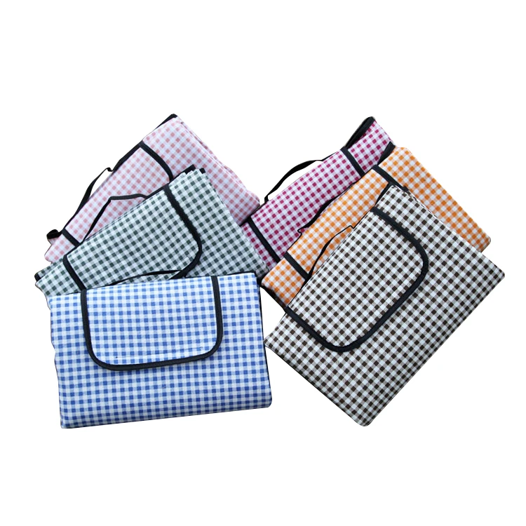 

Portable Outdoor Waterproof Cotton Linen Fabric Material Camping Picnic Blanket Mat