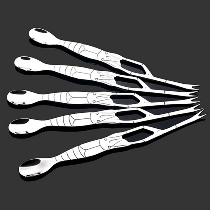 
Wholesale multi tool crab Stainless steel crab meat tool spoon and fork 