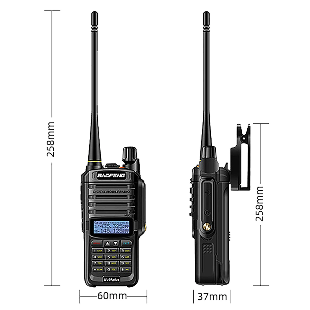 Baofeng UV-9R Plus Radio Walkie Talkie IP67 Impermeable UHF/VHF 8W -  Tecnoshop