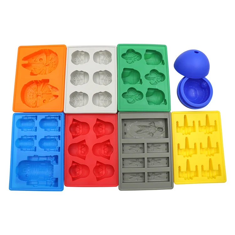 

DUMO 8Pcs/set Silicone Ice Cube Tray Molds DIY Reusable Decoration Chocolate Cake Candy Jello Molds Summer Kitchen Tool