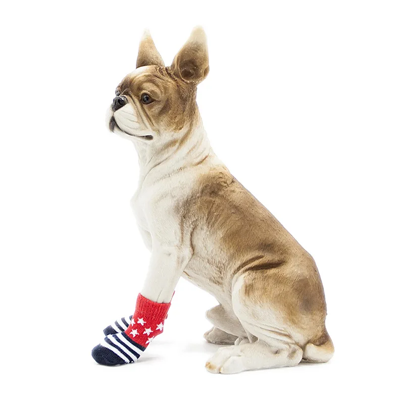 

Wholesale Breathable Durable Smooth Cotton Pet Socks, Reddish black