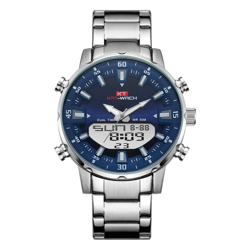 

Kat-wach brand watch for men 2020 stainless steel watches men wrist luxury
