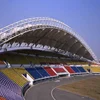 PTFE PVDF Grandstand Canopy Structure Stadium Tensile Fabric Roof Structure 2019