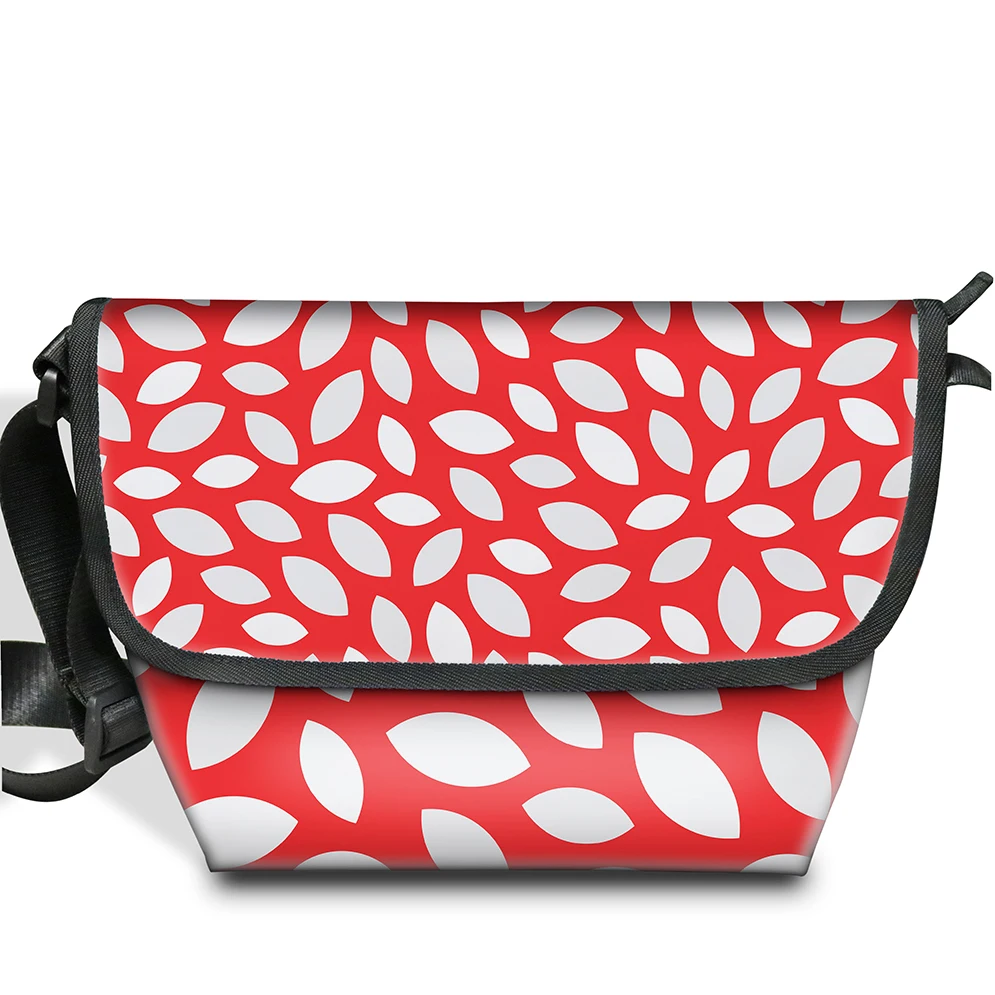 

High Quality Custom Polka Dot Pattern Print On Demand Polyester Cosmetics Organizer Make Up Ladies Women's Shoulder Bags