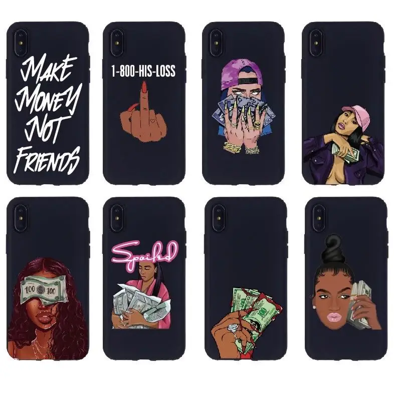 

personalized melanin poppin black girl case for iphone 12 pro max,for iphone 11 pro case fashion melanin poppin