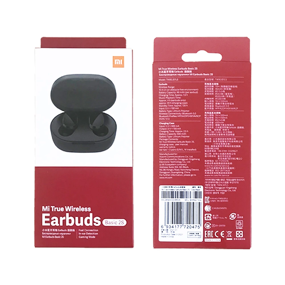 

Redmi airdots 2S fones de ouvido audifonos Mi True Wireless Earbuds Basic 2S Airdots Earbuds 2S BT 5.0 TWS Headsets