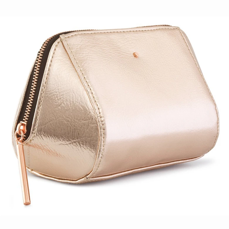 

Brush Cosmetic Bag Women Waterproof Travel Makeup Storage Bag, Gold
