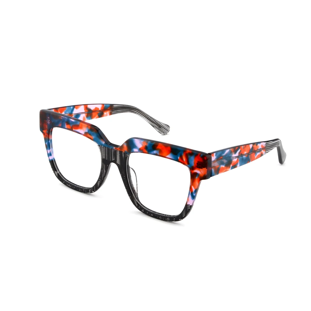

Light luxury fashion style adult acetate glass frame PC lens eye glasses optical eyeglasses