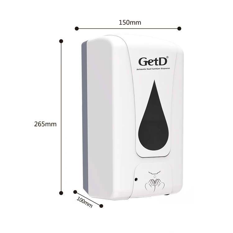 
GetD Hot Sell with 75% Alcohol Spray Model Auto Hand Sanitizer Dispenser GSD200-A 