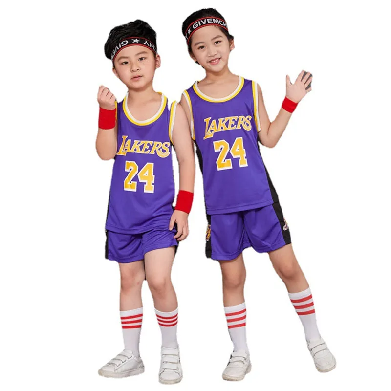

Wholesale Basketball Boys Jersey Cheap Basketball Shirt Kid Basketball uniform, As pictures
