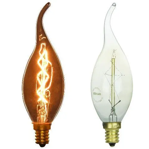 Wholesale price vintage decorative bulb 40w 25w C35L candle edison bulb lamp light