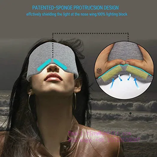 
Amazon top sale handmade night mask 100% cotton sleep eye mask custom 