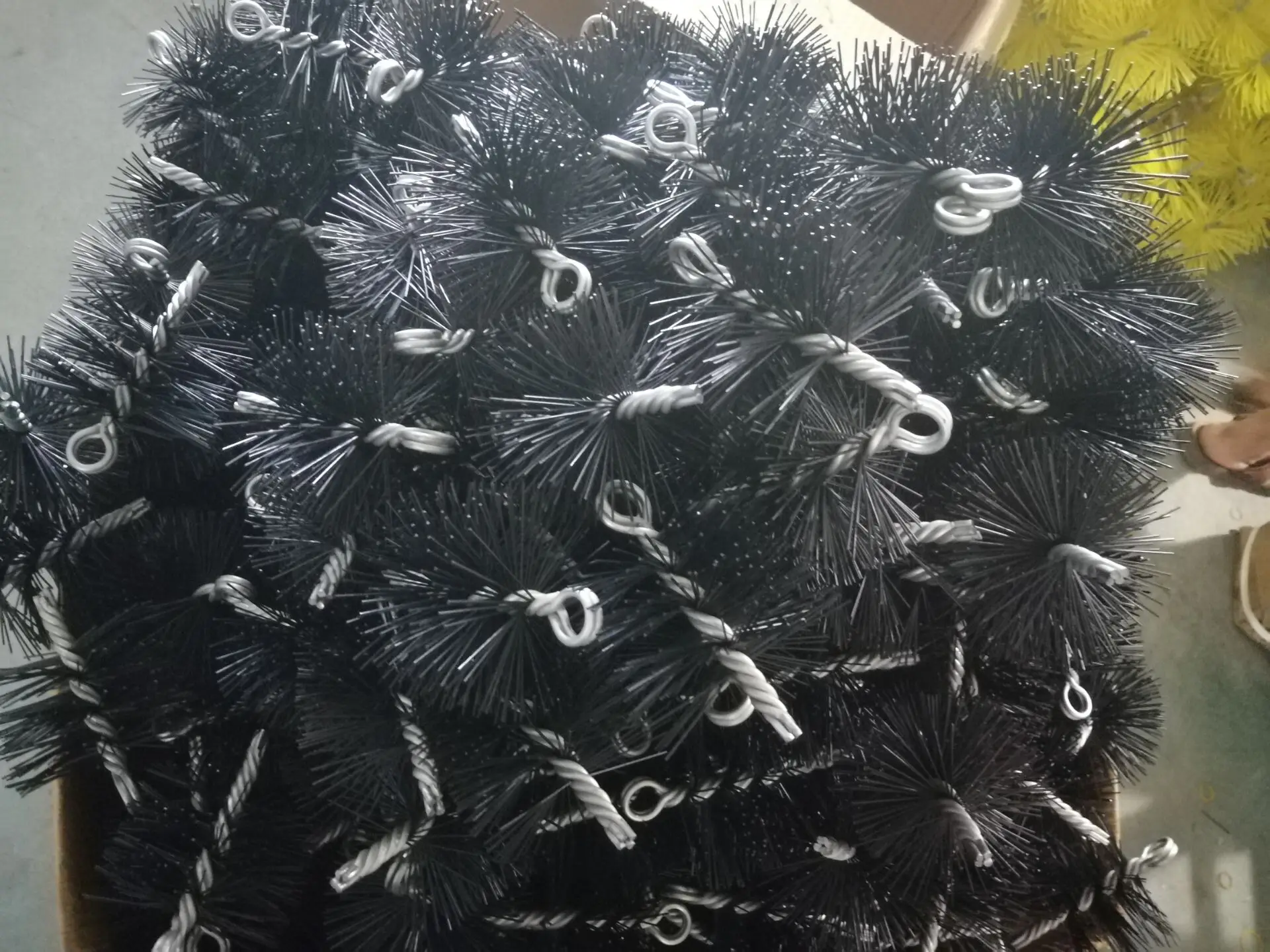 6inch Round Pellet Stove Poly Fireplace Sweeping Chimney Brush Kit