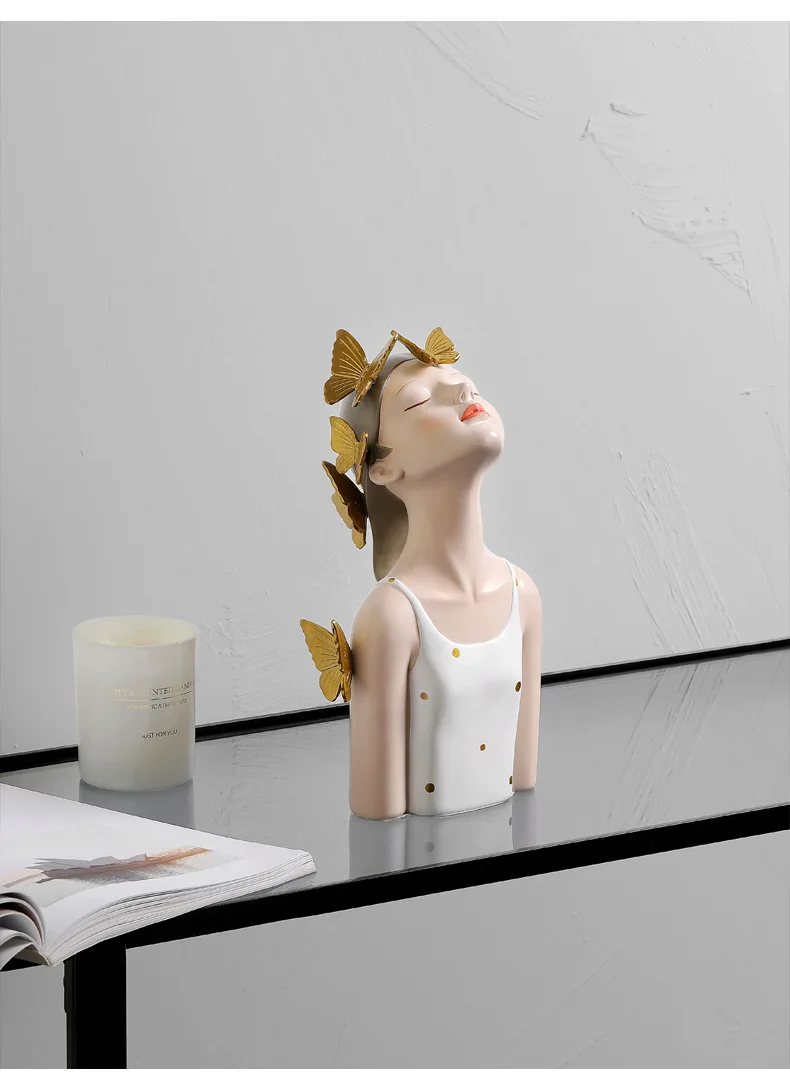 Nordic Modern Art Aesthetic Look Girl Resin Handicraft Furnishing Articles Creative Household Gifts Process Buy Creative Household Gifts Process Art Aesthetic Look Girl Resin Handicraft Furnishing Articles Resin Handicraft Product On Alibaba Com