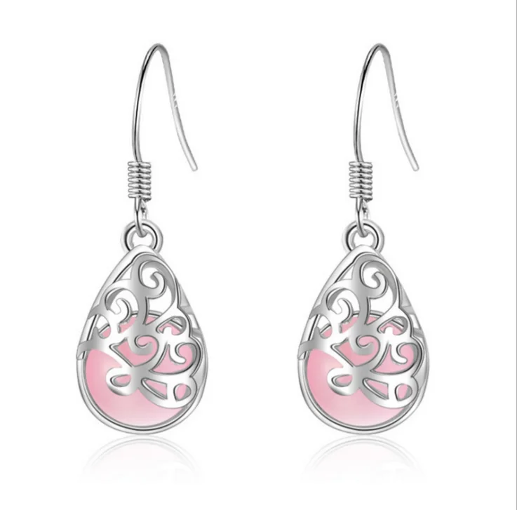 

Drop Earrings Charm Hollow Gold Pendant Women's Earrings