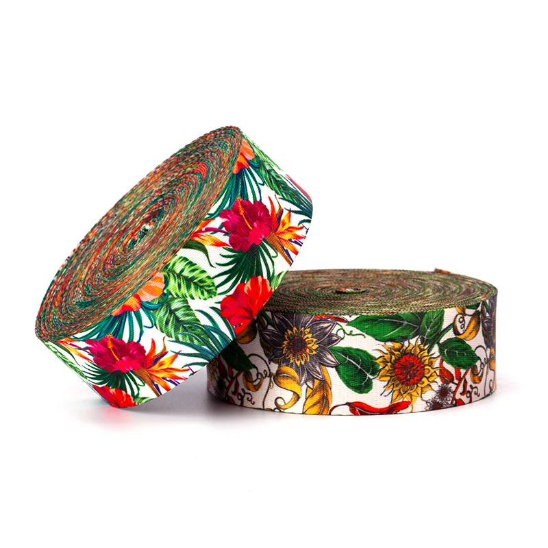 

1.5inch Polyester Sublimation Print Ethnic Webbing for Bag Strap Dog Collar