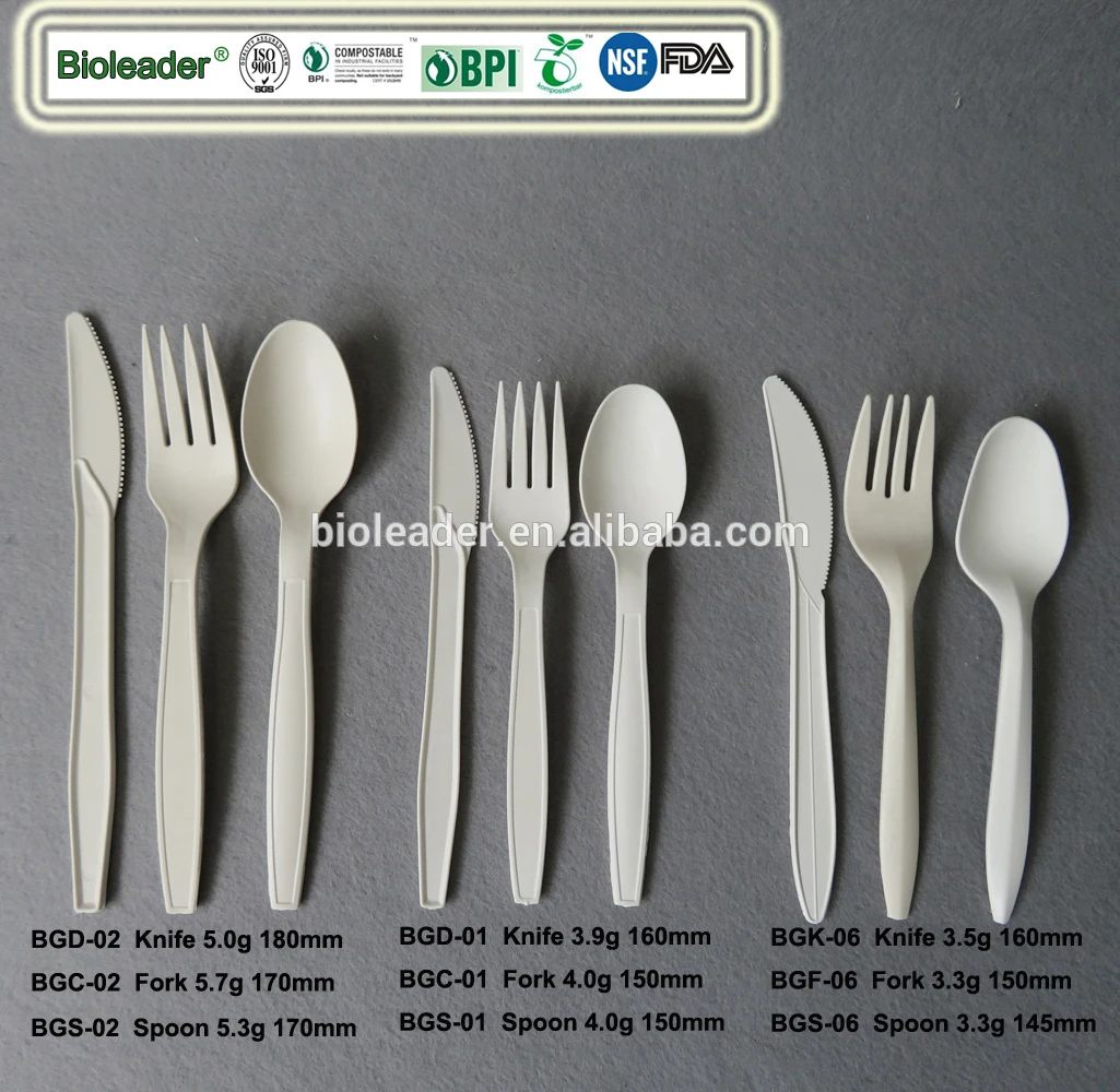 Biodegradable Compostable Cornstarch Pla Cutlery Buy Pla Cutlery