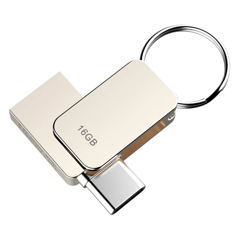 High Quality 2-in-1 USB-C Stick Pen Drive 128GB Metal Flash Drive 3.1 OTG Type-C Smart Android Phones for Philippines