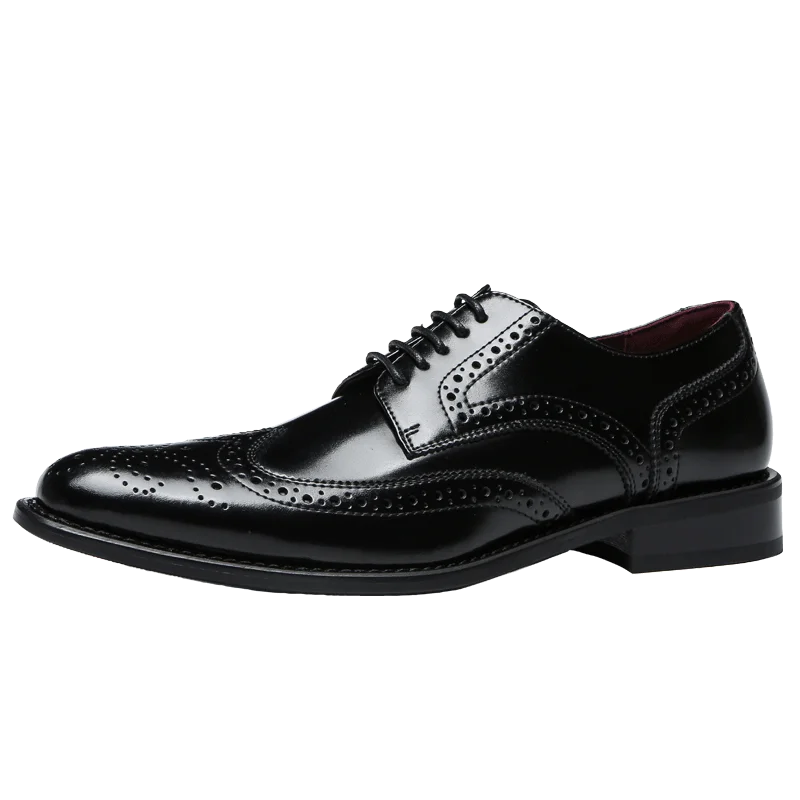 

Laoks lastest fashion Mens Genuine Leather brogue career office wedding black and brown oxford Dress Shoes