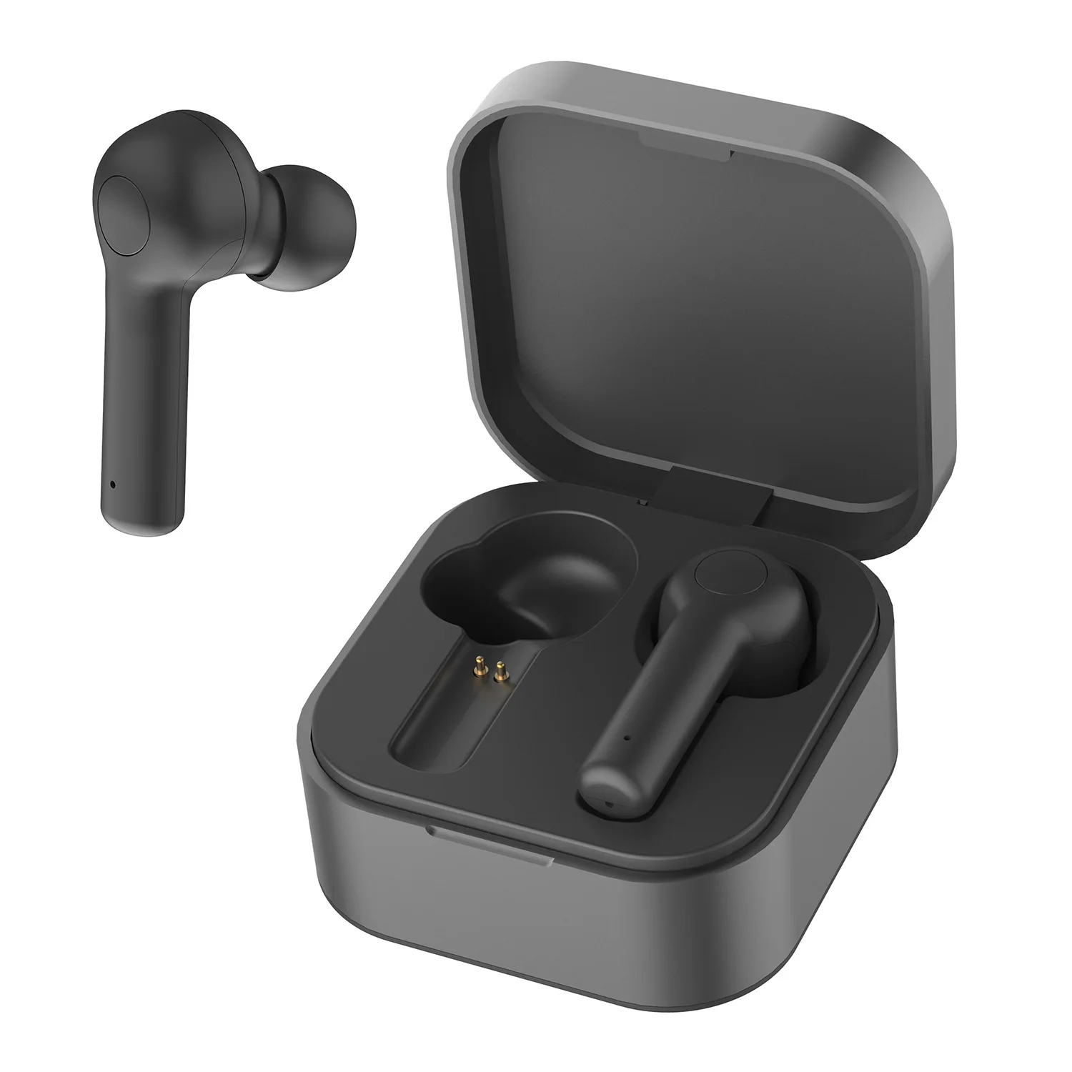 

square True wireless earbuds 5.0 headphones deep bass stereo sound mini headsets TWS Aluminium alloy earphones