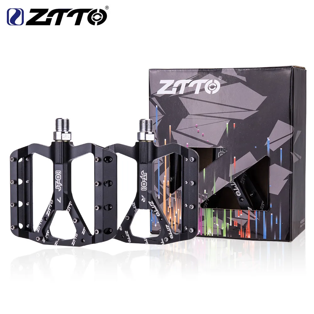 

ZTTO MTB Bearings Bicycle Pedal CNC Aluminum Alloy Bike Pedal Road Gravel bike parts lightweight pedal for XC AM JT03